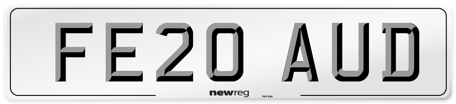 FE20 AUD Number Plate from New Reg